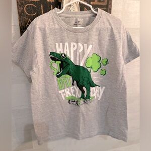 KIDS T-REX ST. PATTY's DAY TEE